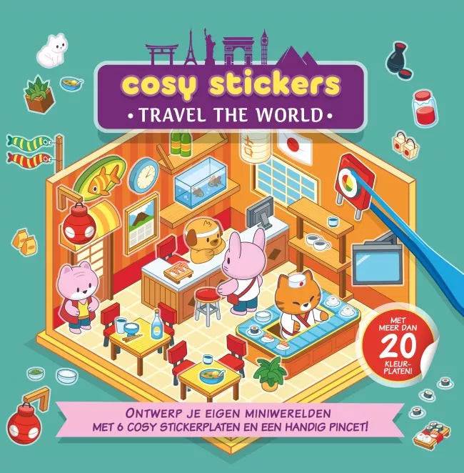 Cosy Stickers - Travel the World