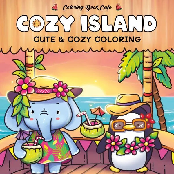 Cozy Island - Cute & Cozy Coloring, kleurboek