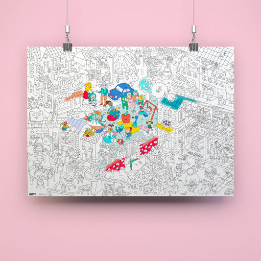 Kids Life - Cozy Kleurposter - OMY