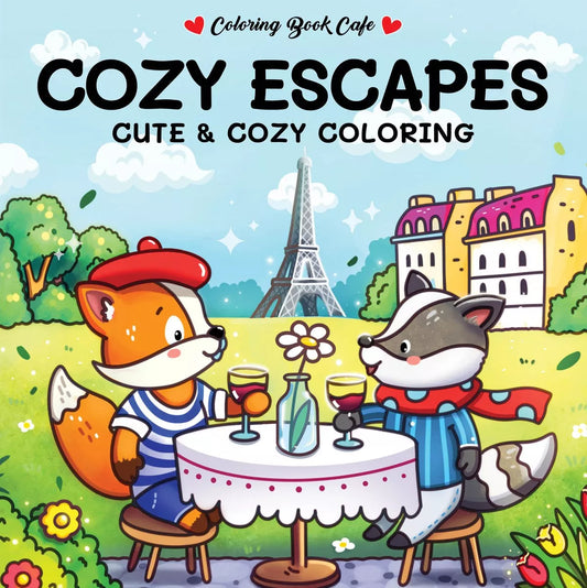 Cozy Escapes - Cute & Cozy coloring, kleurboek