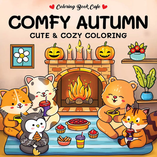 Comfy Autumn - Cute & Cozy coloring, kleurboek