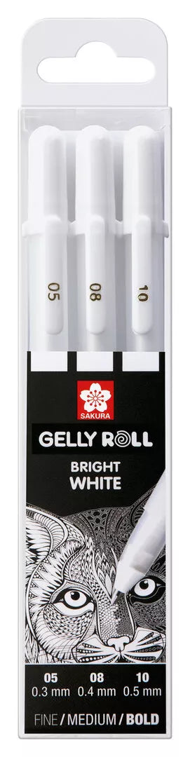 Sakura Gelly Roll gelpennen - basic wit