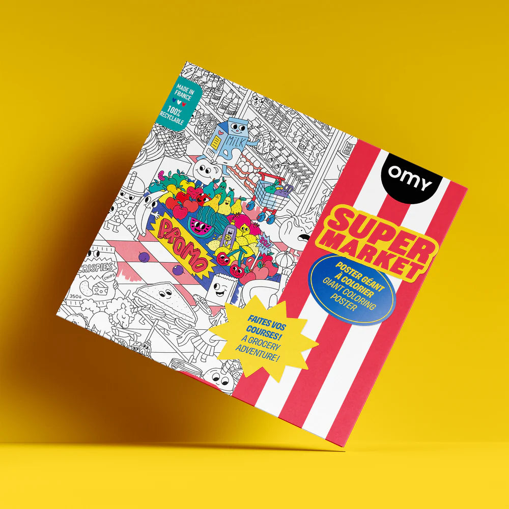 Super Market - Cozy Kleurposter - OMY
