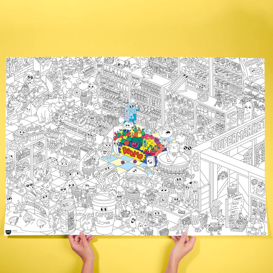 Super Market - Cozy Kleurposter - OMY