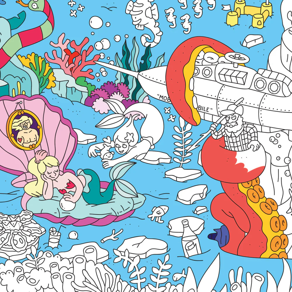 Ocean - Cozy Kleurposter - OMY