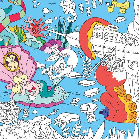 Ocean - Cozy Kleurposter - OMY