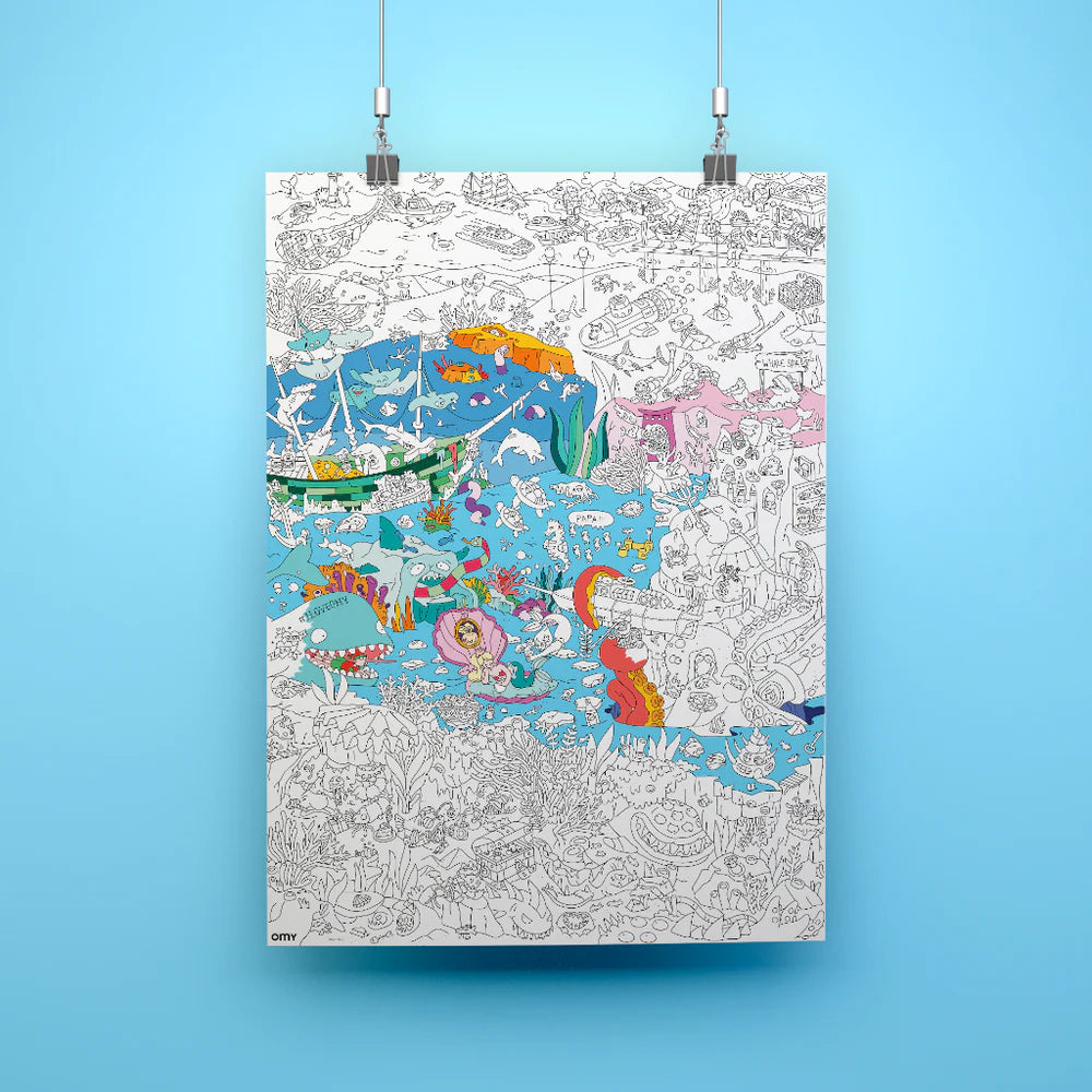Ocean - Cozy Kleurposter - OMY