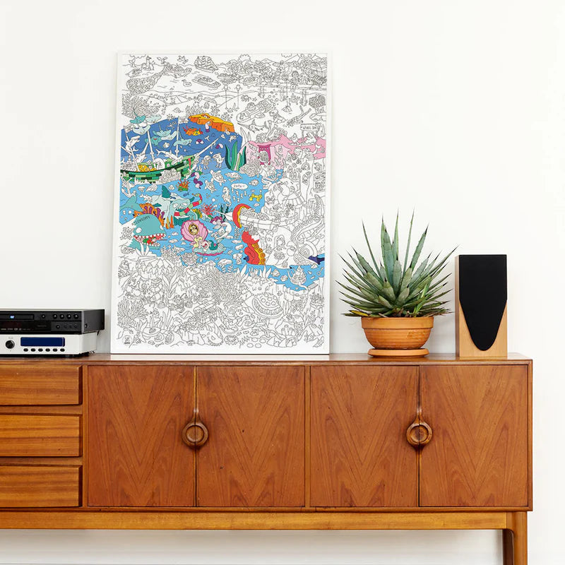 Ocean - Cozy Kleurposter - OMY