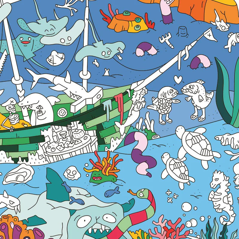 Ocean - Cozy Kleurposter - OMY